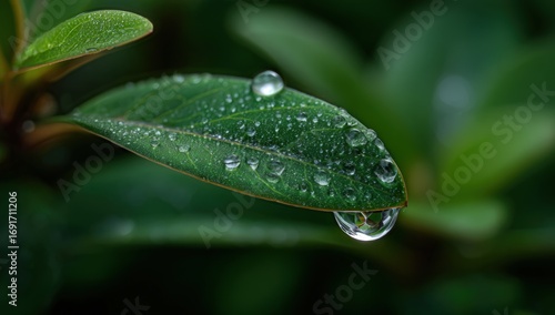 Close-up of a wet leaf (1)