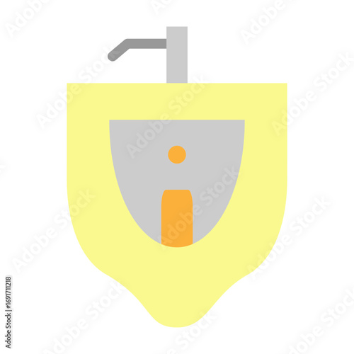 Urinal Vector Flat Icon Design