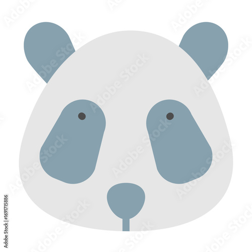 Panda Vector Flat Icon Design