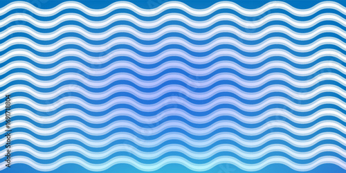 Seamless Wave Pattern, Hand drawn water sea vector background. Wavy beach print, grunge paint lines, watercolor stripes
