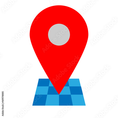 Location Vector Flat Icon Design