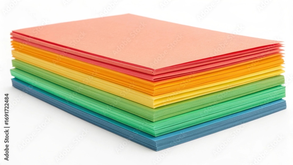 Fototapeta premium stack of colorful paper