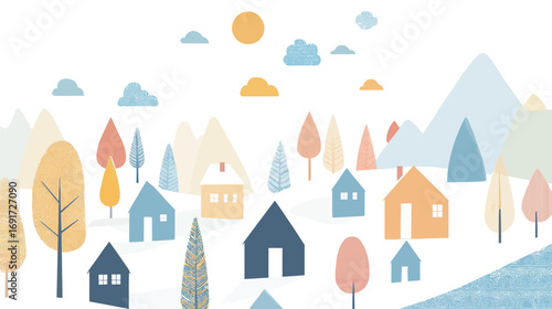 Clean Energy Concept – White Background Vector Graphic Illustrating Renewable Energy, Sustainability, Eco-Friendly Power, and Modern Technology