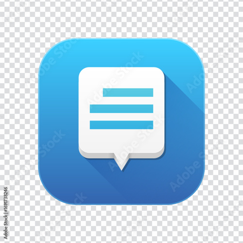 Chat Bubble Icon for Communication Apps