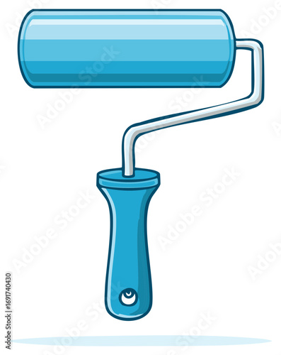 Blue Cartoon Paint Roller Tool for Home Renovation and Decoration