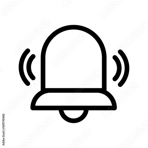 Alarm Bell Security Line Icon of Systems (Home) Icon Set
