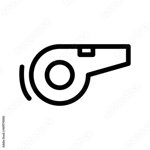 Whistle Basketball Line Icon of Basketball Icon Set
