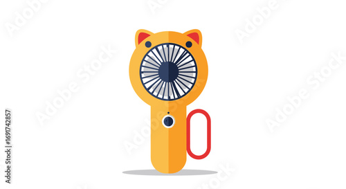 Stay cool with a cute cat-shaped portable fan, perfect for summer fun and playful design