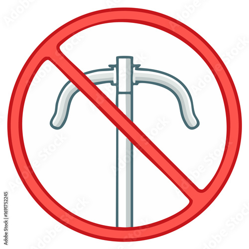 Vector illustration of a no smoking symbol overlaying a stylized cigarette or vape device