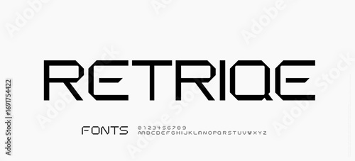 Technology sport modern minimal logo alphabet fonts. Typography minimalist urban sans serif fashion creative sport logos fonts. vector illustration