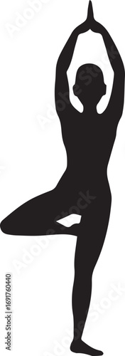 Gymnastic Poses Silhouette Set – Acrobatics, Athlete Dance, Fitness Vector Icons