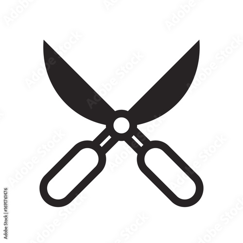 Pruning Shears Line Icon of Gardening and Landscaping Icon Set