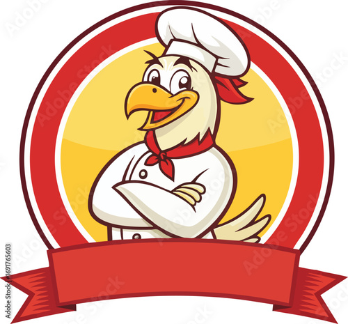 Chicken Vector Icon for Fast Food Branding