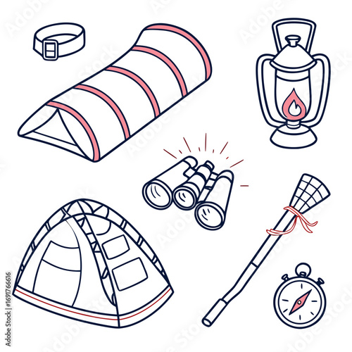 Camp Scout – Illustrated Gear Icons