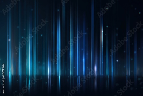 Abstract digital art with vertical light streaks