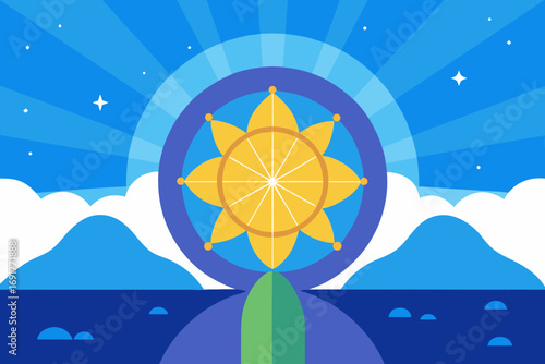 sun and moon