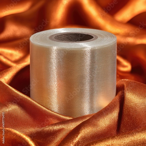 Clear roll on orange silk