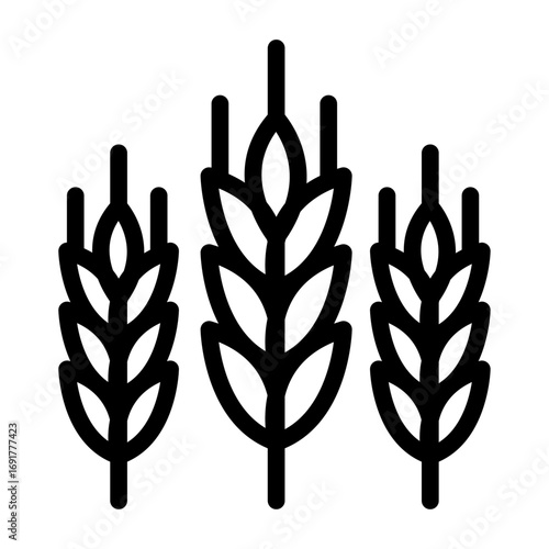 Beer Badge Line Icon of Beer and Brewing Icon Set