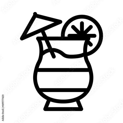 Cocktails and Mixology Icon Set