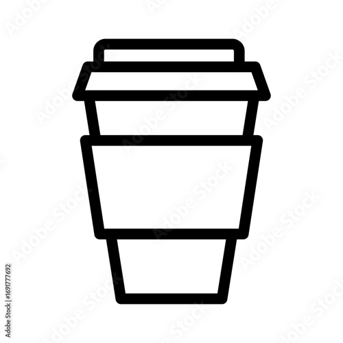 Takeaway Coffee Line Icon of Coffee Brewing Icon Set