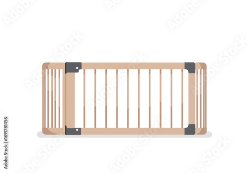 Beige Wooden Childrens Bed Rail for Safety.