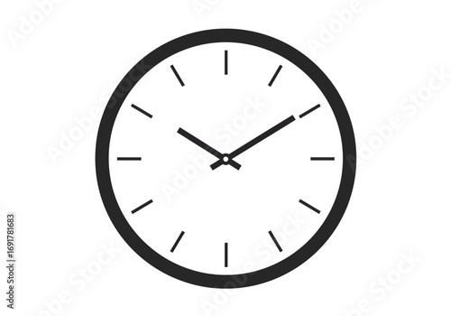 Simple Minimalist Clock Face Design.