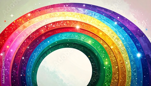Rainbow galaxy circles