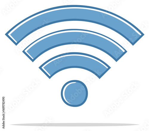 Wireless Network Icon: Internet Connectivity Signal and Connection Symbol
