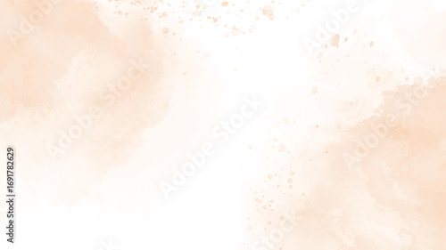 watercolor light brown dust autumn abstract background digital painting