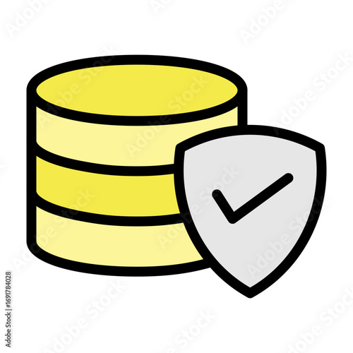 Data Breach Coverage Vector Filled Icon Design