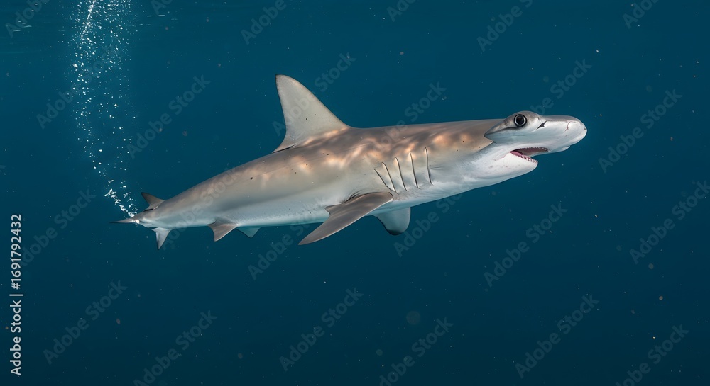 Fototapeta premium Shark underwater portrait