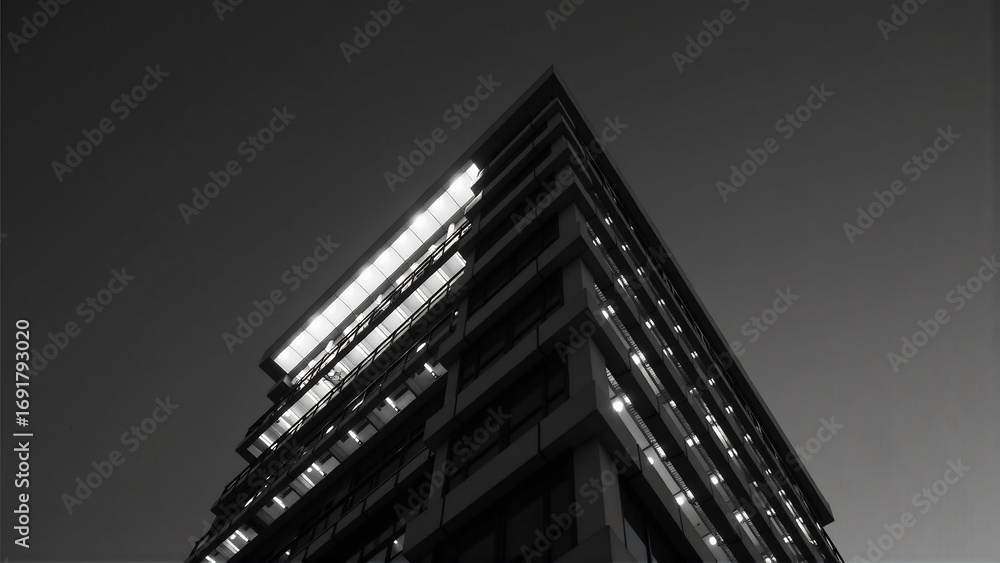 Fototapeta premium Lone Sentinel: Urban Icon