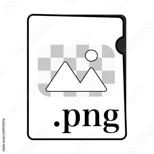 PNGファイル形式イラスト 画像ファイル　モノクロ〜PNG file format illustration image file monochrome〜