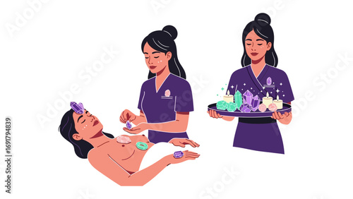 Three women in a spa setting enjoying luxurious bathing rituals with aromatherapy and herbal infused water for relaxation and wellness