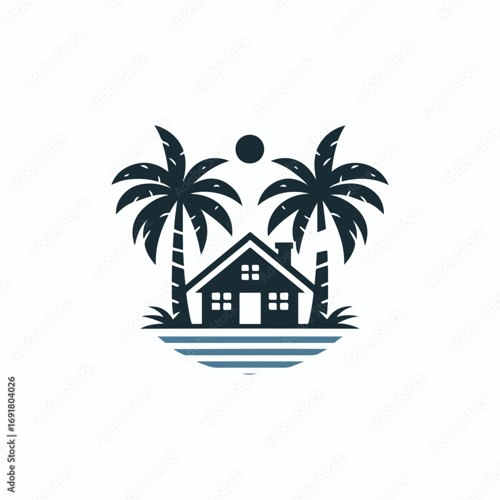 Obraz premium Palm house logo