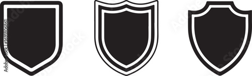 Shield Silhouette Vector Bundle