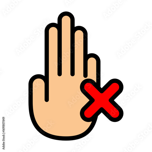 Refuse Vector Filled Icon Design