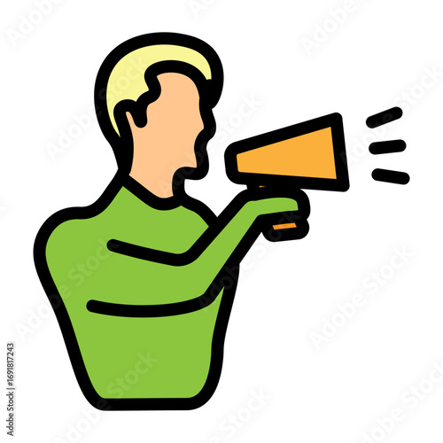 Director Vector Filled Icon Design