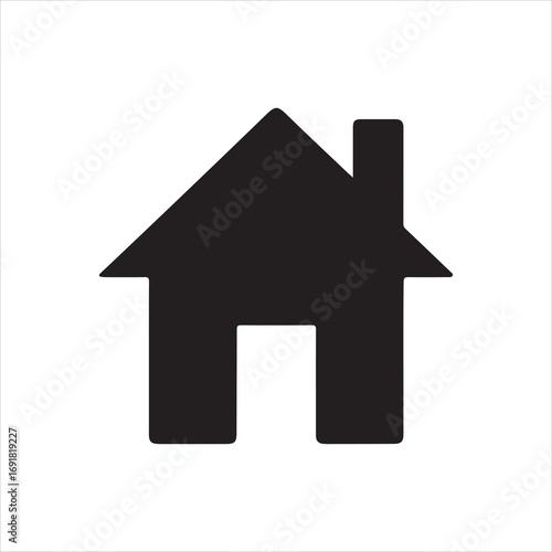 Home button icon vector illustration for a real estate business website