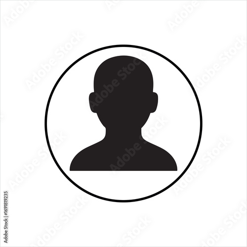 Silhouette of a business person's head with a headset, symbolizing customer support and service