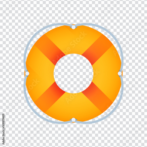 Lifebuoy Ring Icon for Water Safety
