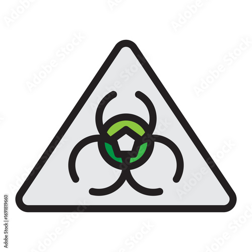 Hazardous Material Vector Filled Icon Design