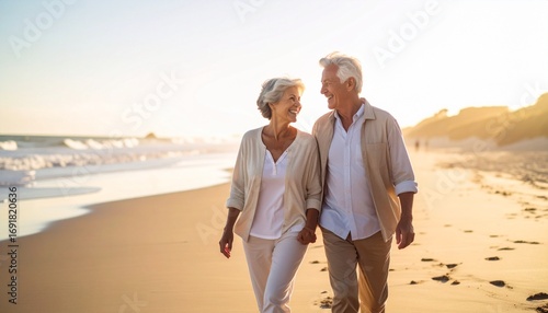 couple walking on the beach