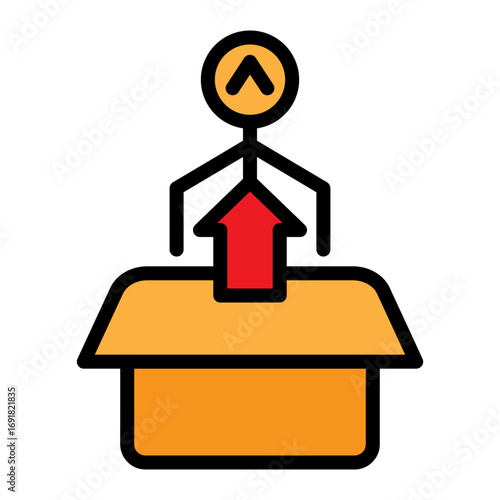 Payload Vector Filled Icon Design