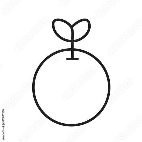 Eco and Creativity Icon, Nature, Water, Energy and Modern Technology Concept