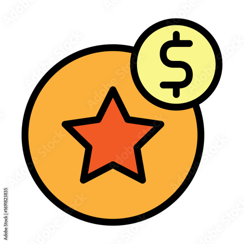 Benefits Vector Filled Icon Design