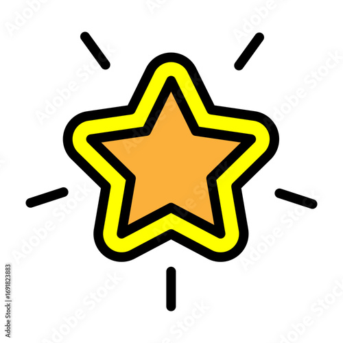 Favorites Vector Filled Icon Design