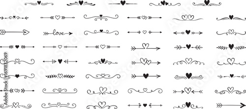 Decorative Divider Vector – Swirl, Line, Flourish, Vintage, Frame, Border, Ornament, Elegant, Black, Outline, Minimal, Flat, Art, Design, Illustration, Creative, Abstract, Collection, Icon