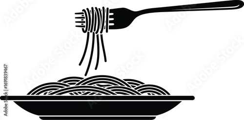 A simple and elegant illustration of a classic italian dish, perfect for menus
