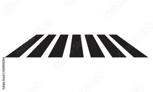Crosswalk lines. pedestrian crossing icon. zebra crossing. vector illustration, crossover isolated on white background. Vector Illustration .EPS 10 .